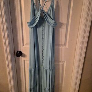 Shoe Dazzle Long Blue Dress XXL